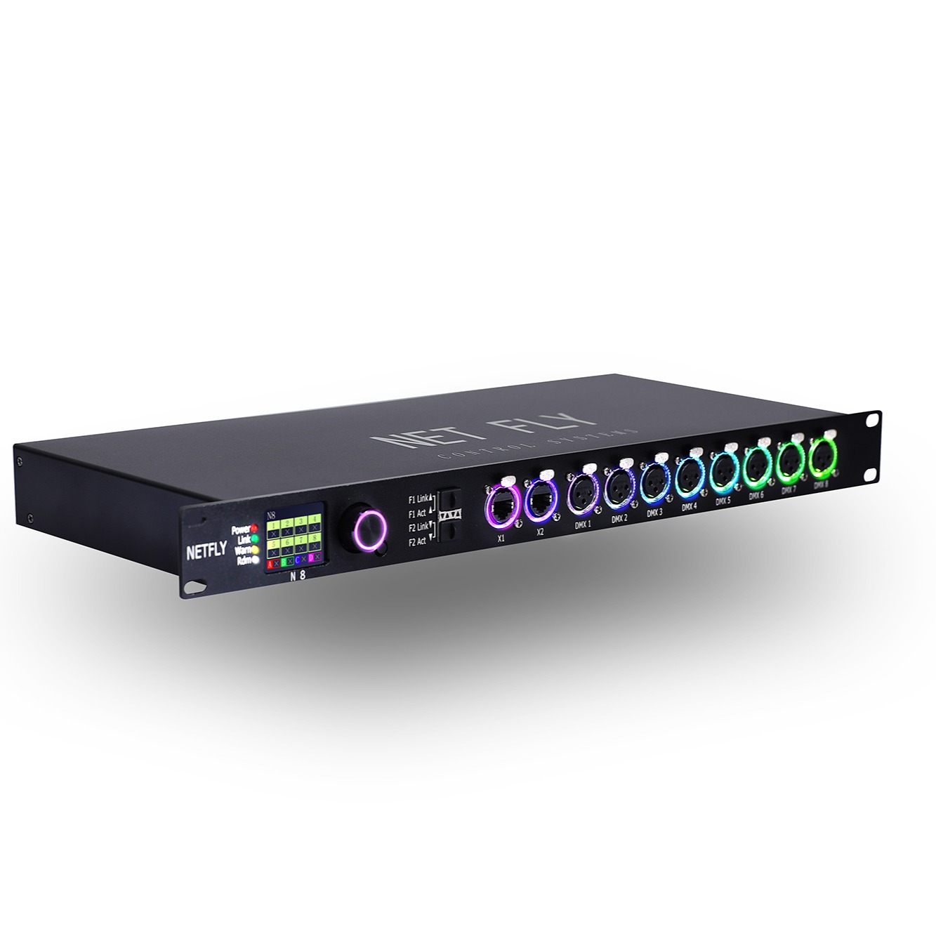 Netfly Node8｜8‑universe Art‑Net /sACN DMX Gateway